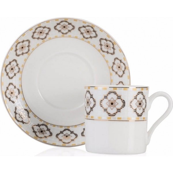 Bonechina Turkish Coffee Set for 2