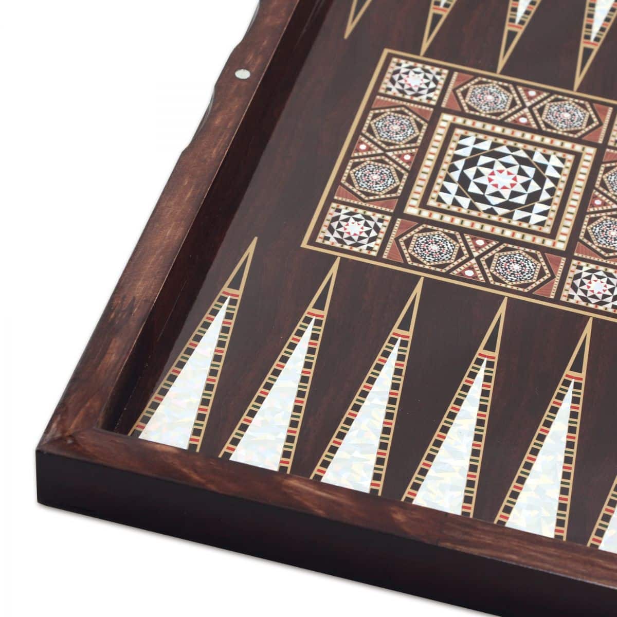 Backgammon Oriental XXL Tavla Istanbul/Uskudar - Jeu De Société Pliable Avec 30 Pions Et 2 Dés