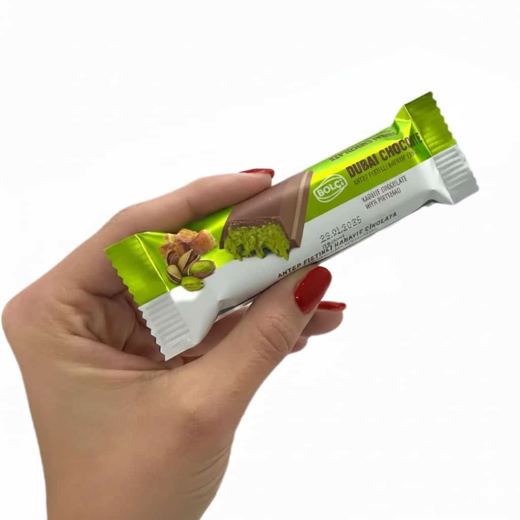 bolci-pistachio-kadayif-dubai-chocolate-bar-30g-2 Bolci Dubai Chocolate Bar with Pistachio Cream & Kadayif Filling, 30g (1.06oz)
