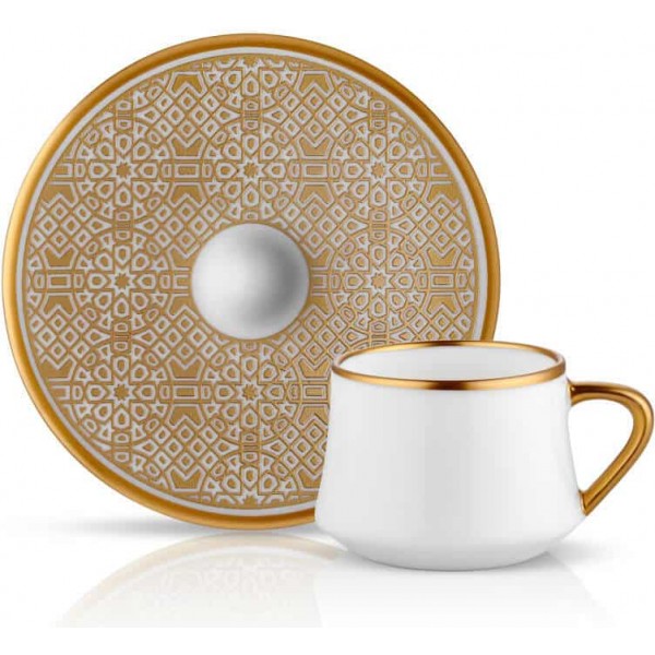 Sufi Turkish Coffee Set for 6 Ottoman