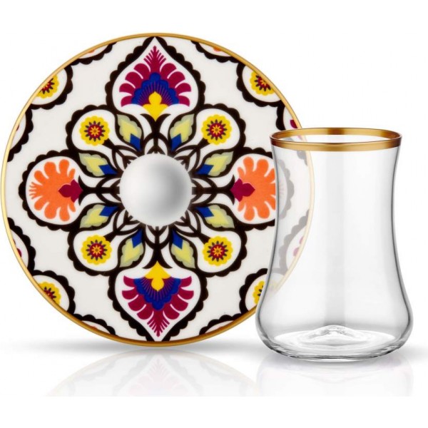 Dervish Tea Set for 6 Flora