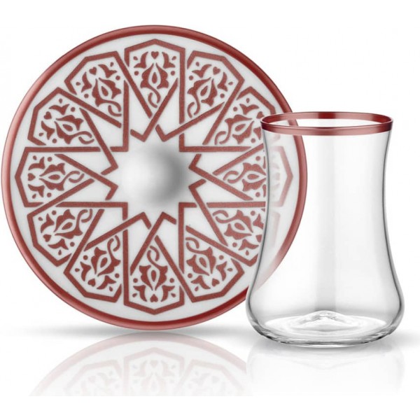 Dervish Tea Set for 6 Selcuklu Copper