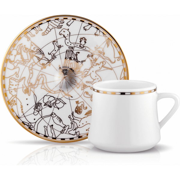 Sufi Irismano Tea/Coffee Set for 6 Gold