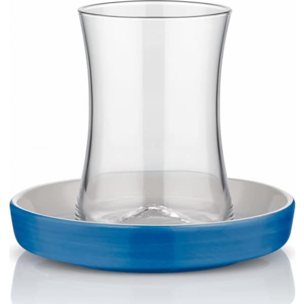 Istanbul Tiryaki Tea Set for 6 Blue