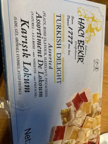 Assorted Turkish Delight, Haci Bekir photo review