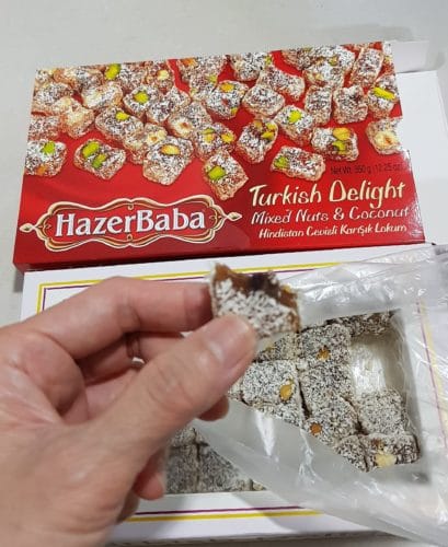 Coconut Dusted Mixed Nuts Turkish Delight, Hazer Baba photo review