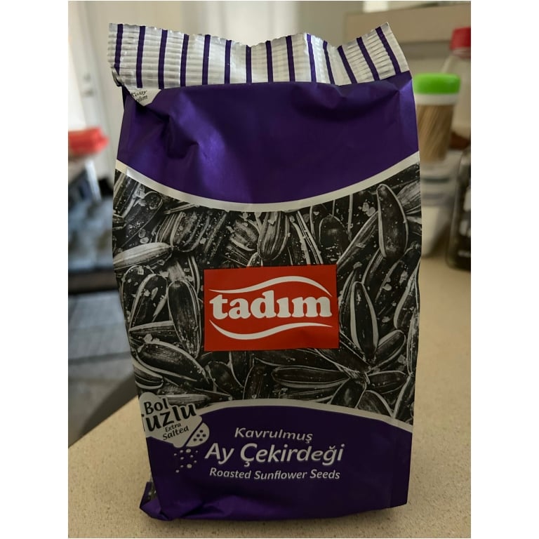 Click to view full screen Extra Salted Sunflower Seeds, Aycekirdek, Tadim, 180g - 6.35oz photo review