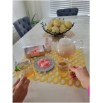 بودرة التفاح التركي مع التفاح المجفف