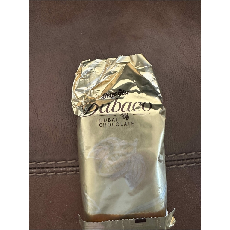 Click to view full screen Dubaco Dubai Chocolate Bar with Pistachio Cream & Kadayif Filling, 200g (7.05oz) photo review
