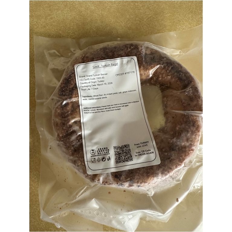 Click to view full screen Simit , Turkish Bagel photo review