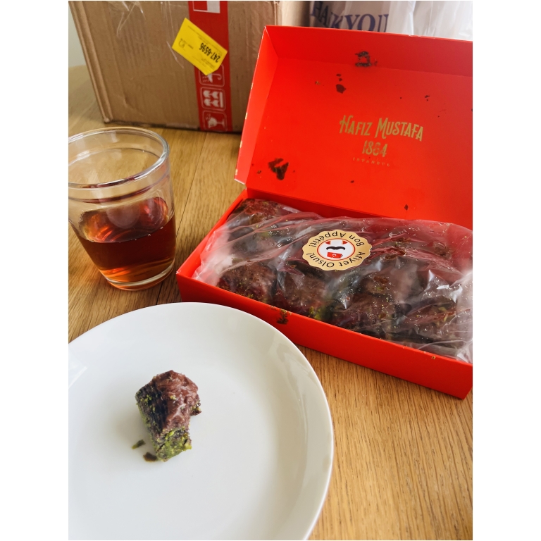 Click to view full screen Chocolate Baklava with Pistachio, Hafiz Mustafa photo review